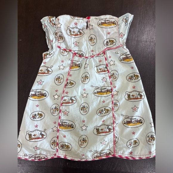 Wrangler Western Rodeo Country And Red Gingham Print Dress Child’s Size 12 mths - Picture 9 of 12